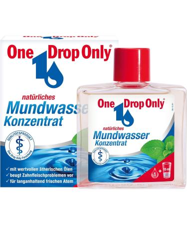 One Drop Only Mouthwash Concentrate - 50ml Antibacterial for Daily Use | Up to 1000 Applications - Buy Online on GoSupps.com