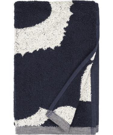 MARIMEKKO - Unikko Terry Cotton Guest Towel (Blue Poppy) Dark Blue Guest Towel