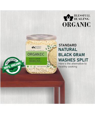 Blessfull Healing Organice Black Gram Washes Split 2 lb (907 Gram) - Buy Online on GoSupps.com