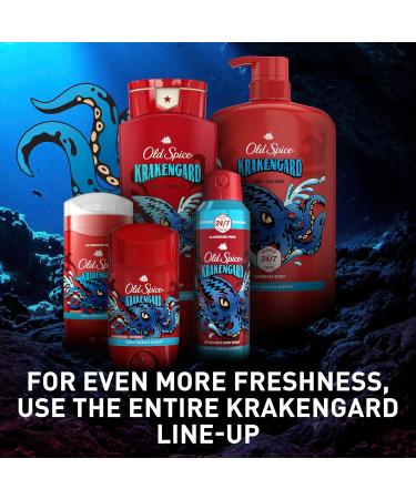Old Spice Cleansing Body Wash for Men, 3X Defense, 24/7 Shower Fresh with Lasting Scent, 2-in-1 Body & Face Wash, Krakengard with Deep Ocean Scent, 24 oz (Pack of 4) Krakengard 24 Fl Oz (Pack of 4) - Buy Online on GoSupps.com