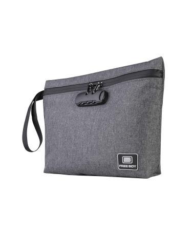 Free Boy Smell Proof Bags 11.8"x8.6"Durable Odor Proof Stash Bag with Combination Lock,Smell Odor Case Container for Your Accessories Black - Buy Online on GoSupps.com