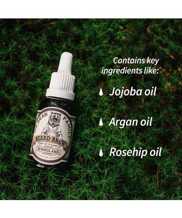 Woodland Beard Oil for Men - 60ml Hydrating Jojoba & Argan Oil Blend for Healthier Beard Growth - Buy Online on GoSupps.com