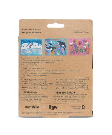 Munchkin WildLove Reversible Silicone Placemat for Kids - Bee Design - 1 Pack - Buy Online on GoSupps.com