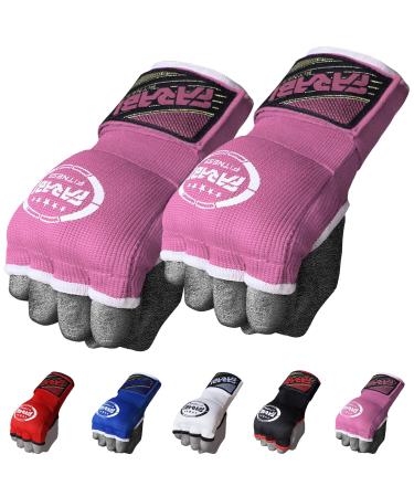 Farabi Sports Kids Hybrid Boxing Inner Gloves Punching Boxing Gloves Pink