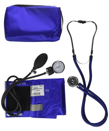 NCD Medical/Prestige Medical Set with Aneroid Manometer and Dual Head Stethoscope Royal Blue