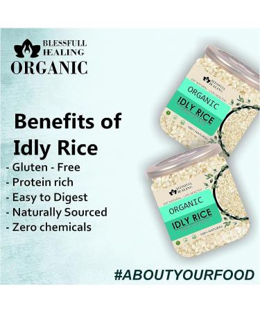 Blessfull Healing Organice IDLY Rice 1 lb (453 Gram) - Buy Online on GoSupps.com
