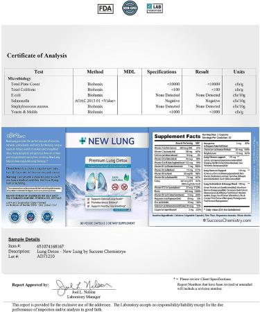 Success Chemistry Lung Detox PREMIUM - Herbal Cleanse for Healthy Lungs & Sinus - Buy Online on GoSupps.com
