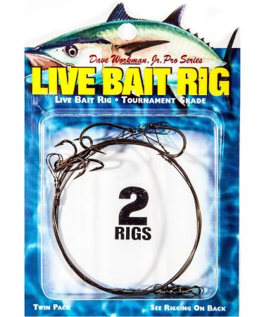 Boone Single Hook Live Bait Rig 1# 4 Treble Hook (2 Pack) - Buy Online on GoSupps.com