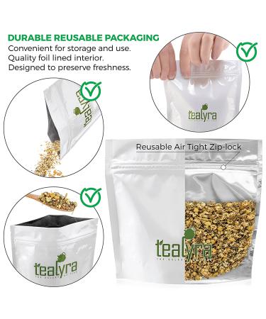 Tealyra Lovely Night Herbal Tea Blend - Chamomile, Rooibos, Mint - Calming & Relaxing - Antioxidant-Rich - Caffeine-Free - 110g - Buy Online on GoSupps.com
