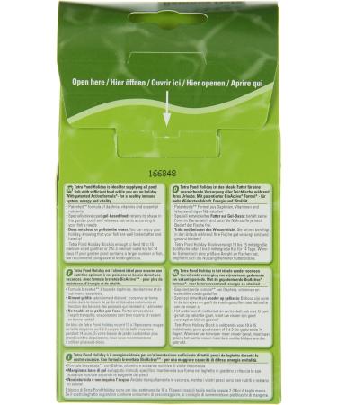 Tetra Pond Holiday Food for Pond Fish - Nutritional Gel Food Blocks (Pack of 2) - 98g - Provides 14 Days of Healthy Feeding - Buy Online on GoSupps.com