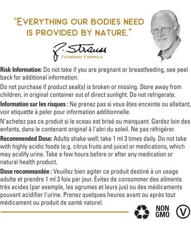 Strauss Naturals Bladder Drops - Diuretic -Traditional Herbal Medicine Gluten-Free Soy-Free and Non-GMO 225 ml - Buy Online on GoSupps.com