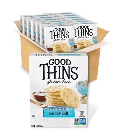 Good Thins Simply Salt Rice Snacks Gluten Free Crackers, 3.5 Ounce (Pack of  12) Flavour