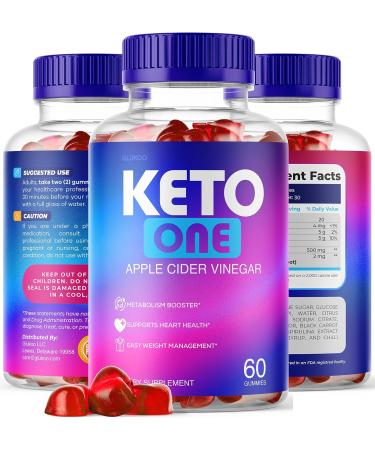 Keto One Gummies - Advanced Weight Loss with Apple Cider Vinegar for Belly Fat - 30 Day Supply - Buy Online on GoSupps.com