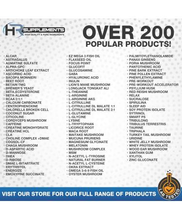 L-Lysine Powder - 1kg Antioxidant & Immune Support - HR Supplements for Optimal Health - Buy Online on GoSupps.com