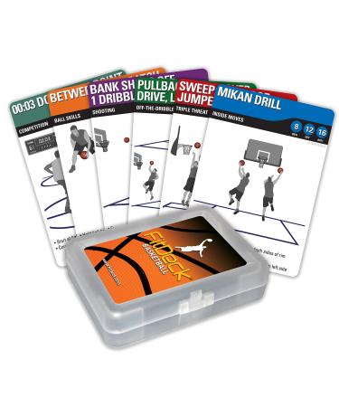 Fitdeck Illustrated Exercise Playing Cards for Guided Workouts Full Deck (56-Cards) Basketball