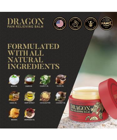 Dragon Pain Relieving Balm 2.0 oz - Effective Muscle & Joint Relief for Back Elbows Hips Legs & Neck - Fast Shipping Worldwide - Buy Online on GoSupps.com