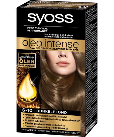 Syoss Oleo Intense Coloration 6-10 Dunkelblond 3Pack (3 x 1 pieces)