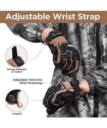 Mossy Oak Rubber Guard Tactical Gloves - Touch Screen, Army, Outdoor Hunting, Motorcycle - Black (Medium) - Buy Online on GoSupps.com