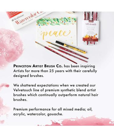 Princeton Velvetouch Series 3950 Paint Brush - 3/8 Inch Blender for Acrylic, Oil, and Watercolor - Buy Online on GoSupps.com