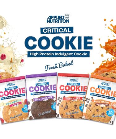 Applied Nutrition Protein Cookies - White Chocolate & Raspberry High Protein Snack (12 Pack x 73g) - Buy Online on GoSupps.com