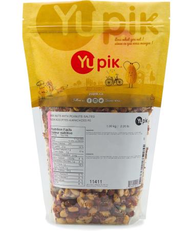 Yupik Salted Mix Nuts Peanuts Almonds Brazil Nuts & Cashews 1Kg Salted 1 kg (Pack of 1) - Buy Online on GoSupps.com