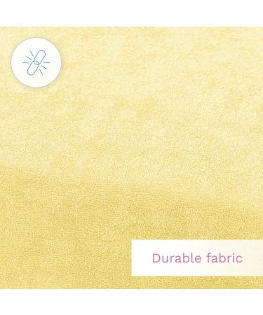 Baby Changing Mat Terry Cover for 80x50 cm Nappy Changer with Raised Edges (Yellow) - Buy Online on GoSupps.com