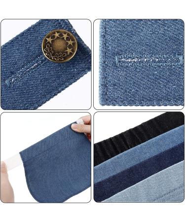 8-Piece Maternity Pants Extender Set for Pregnancy Women and Men - Elastic Button Extenders for Jeans and Trousers - Adjustable Waistband - Assorted Colors - Buy Online on GoSupps.com