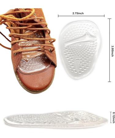 Metatarsal Pads for Women - Soft Gel Ball of Foot Cushions & Insole Inserts - Pain Relief Forefoot Cushions (Clear 2 Pairs) | Shop Internationally - Buy Online on GoSupps.com