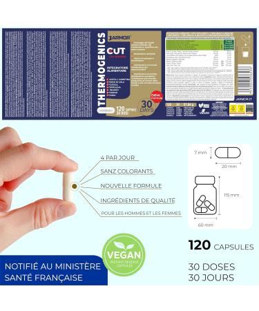 J.Armor Thermogenics 120 Powerful Fat Burner Capsules | Weight Loss | Fast & Effective | Slimming | Fat Burning | L Carnitine The Green - Buy Online on GoSupps.com