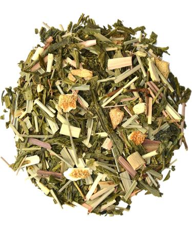  Th s & Traditions Organic Green Tea with Ginger and Lemon | 100g Loose Leaf Bag | Certified Organic Farming  - Buy Online on GoSupps.com