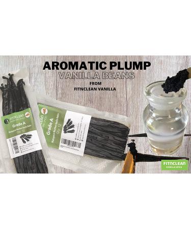 26 Madagascar Grade A Vanilla Beans 2021-2022 Harvest by FITNCLEAN VANILLA - for Extract, Cooking, Brewing, Baking - Bulk Bourbon Fresh Natural Raw NON-GMO Pods 26 Count - Buy Online on GoSupps.com