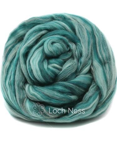 Winner's Circle Superfine Merino Fiber for Spinning & Felting - Super Soft Combed Top Roving in Loch Ness Color Blends - Buy Online on GoSupps.com