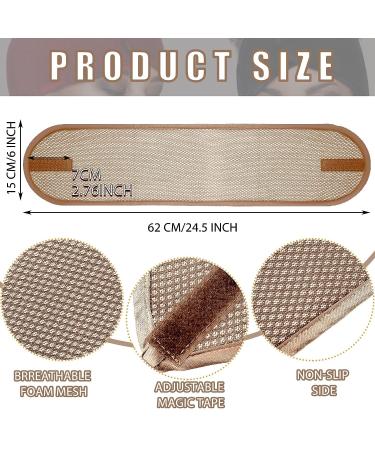 Xuhal 4-Piece Mesh Hair Wraps for Black Women - Navy Blue, Black, Beige, Camel - Sleep, Spa, Wash Face - Hair Nets Headbands - Buy Online on GoSupps.com