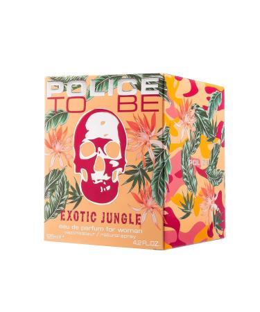 Police To Be Exotic Jungle For Woman - Summery Floral Scent - Housed In A Botanical Decorated Bottle - Tart-Sweet Fruits And Floral Notes With Soft Vanilla-Suede Base - 4.2 Oz EDP Spray - Buy Online on GoSupps.com