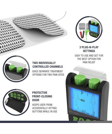 Ultima OTC TENS Massager - Best Electric Muscle Stimulator for Pain Relief & Nerve Therapy Device - International Shipping Available - Buy Online on GoSupps.com