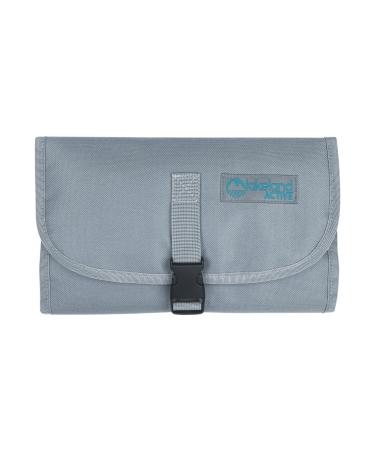 Lakeland Active Eskdale Fold Out Hanging Travel Toiletry Bag for Men & Women - Grey