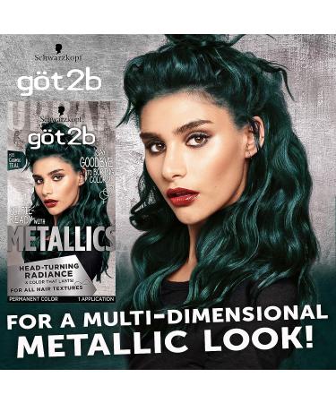 Schwarzkopf Got2b Metallics Hair Color in M75 Cosmic Teal - Buy Online on GoSupps.com