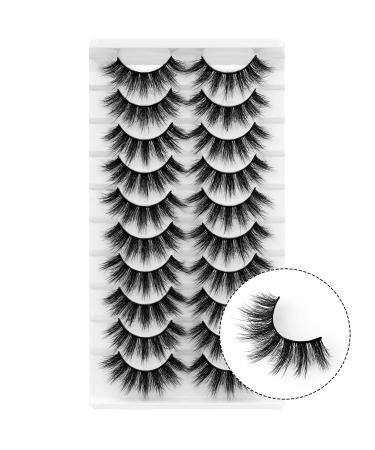6d fluffy false eyelashes dramatic 10 long faux mink lashes natural volume make-up thick fluffy soft reusable mealing happy Heartbeat (ID3)