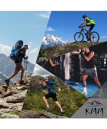 KMM Men's Merino Wool Hiking Crew Socks - Navy Blue | Moisture Wicking, Thermal & Extra Cushioned | Size 10-13 - Buy Online on GoSupps.com