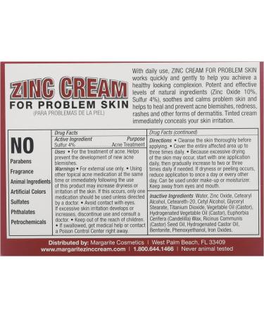 Zinc Cream Margarite 1 oz - Soothing Skin Protection & Hydration - Buy Online on GoSupps.com