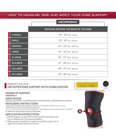 Buy OTC Knee Support Stabilizer Pad - Medium Size | Orthotex for Optimal Comfort & Stability - International Shipping Available - Buy Online on GoSupps.com