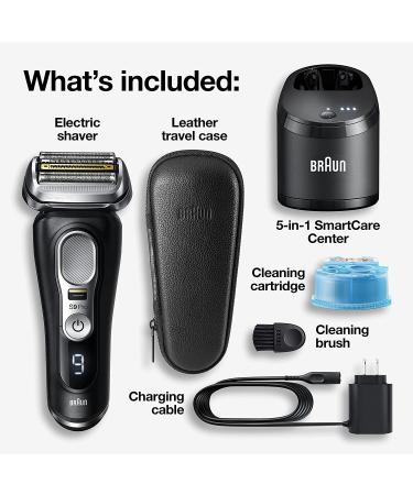 Braun Series 9 Pro 9460cc Waterproof Foil Shaver for Men - Wet & Dry Shave with ProLift Beard Trimmer, 5-in-1 Cleaning & Charging SmartCare Center - Atelier Black - Buy Online on GoSupps.com