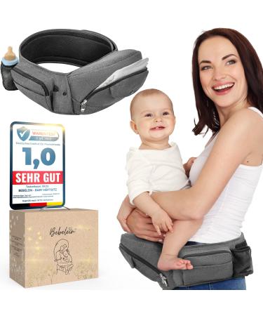 Bebelein baby hip seat carrier strap baby hip strap baby light waist stool hip belt baby incl. Gift box and extension belt