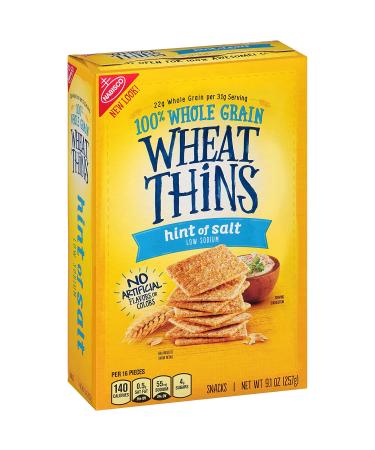 Low Sodium Wheat Thins Crackers - 9.1 oz - Hint of Salt - Whole Grain - Buy Online on GoSupps.com