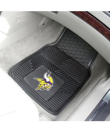 Minnesota Vikings Car Mats - 2-Piece Heavy Duty Vinyl Set | All-Weather Protection, Universal Fit - Buy Online on GoSupps.com