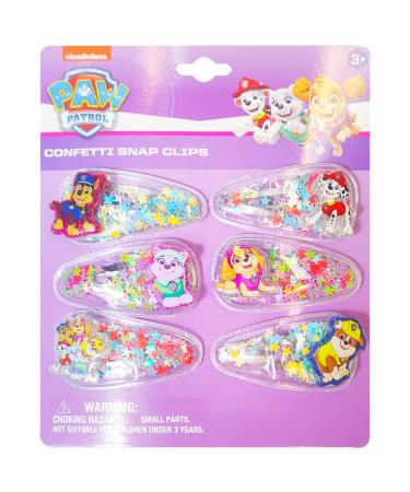 Luv Her Toys For Girls 6pc Cute Hair Clips For Girls with favorite character charms Toys Magical Confetti Hair Clips for Kids Toddler Hair Accessories for Girls Ages 3+