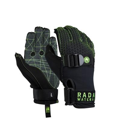 Radar Hydro-K Inside-Out Glove, Matte Black/Volt Green, Medium