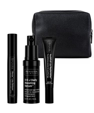 Revision Skincare Injection Perfection Regimen Enhances Neurotoxin & Filler Results Reduces Fine Lines & Wrinkles Boosts Skin Firmness & Radiance Hydrates Lips 3-Step Anti-Aging Treatment