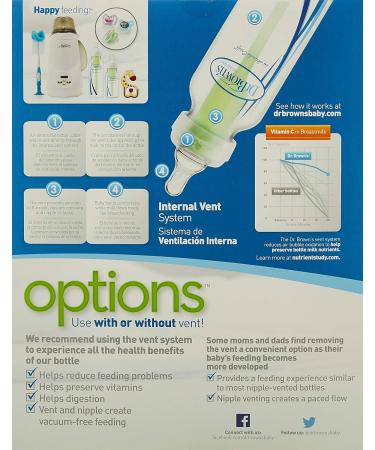 Dr. Brown's Options Narrow Feeding Set Clear - Adjustable Vent System - Buy Online on GoSupps.com