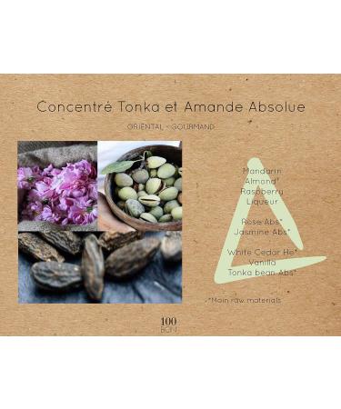 100BON Tonka & Amande Absolue Oriental Organic Fragrance for Women & Men Spicy & Sweet Fragrance with Vanilla Mandarin & Licorice - 100% Natural Concentrate Fragrance Spray 0.5 Fl Oz 0.5 Fl Oz (Pack of 1) - Buy Online on GoSupps.com